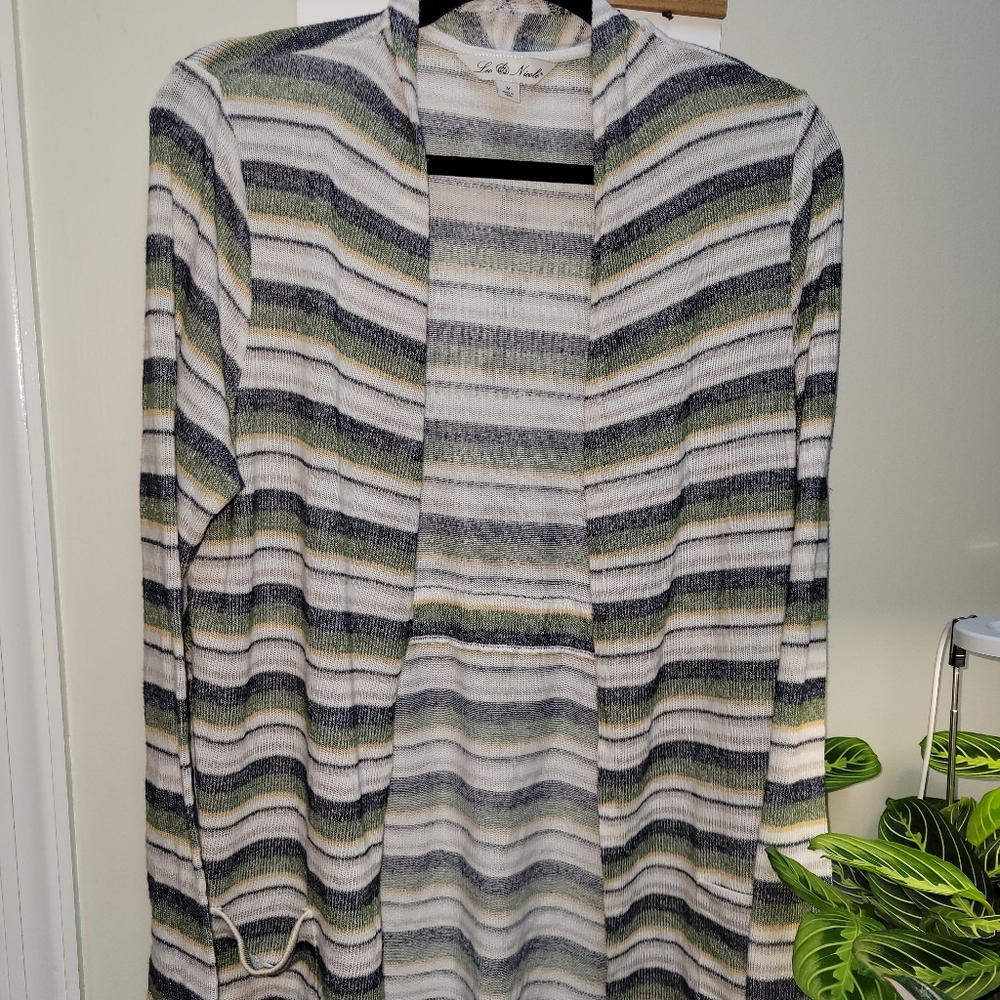 Mid Length Open Front Sweater